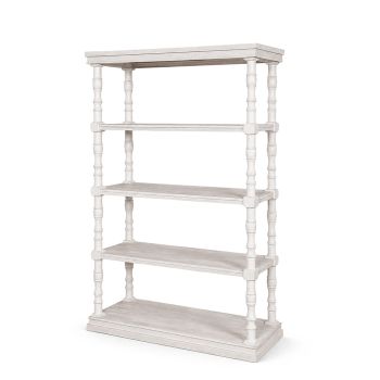 Boho White Bookshelf