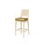 GH Porcino Bar Stool Ivory Cushion Gold GH Porcino Bar Stool Ivory Cushion Gold