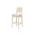 GH Porcino Bar Stool Ivory Cushion White