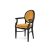Chandelle Armchair Black - Cushion Gold (Velvet)