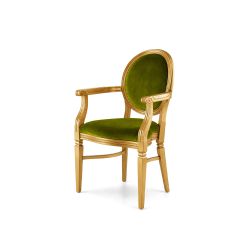 Chandelle Armchair Gold - Cushion Moss (Velvet)
