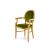 Chandelle Armchair Gold - Cushion Moss (Velvet)