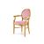 Chandelle Armchair Gold - Cushion Pink (Velvet)