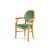 Chandelle Armchair Gold - Cushion Tiffany Blue (Velvet)