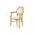 Chandelle Armchair Gold - Cushion White (Velvet)