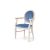 Chandelle Armchair Ivory - Cushion Dusty Blue