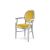 Chandelle Armchair Silver - Cushion Gold (Velvet)