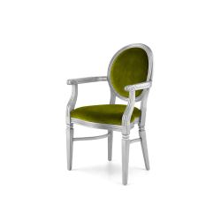 Chandelle Armchair Silver - Cushion Moss