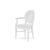 Chandelle Armchair White - Cushion White