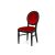Chandelle Chair Black - Cushion Red (Velvet)