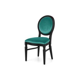 Chandelle Chair Black - Cushion Tiffany Blue (Velvet)