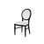 Chandelle Chair Black - Cushion White (Velvet)