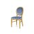 Chandelle Chair Gold - Cushion Dusty Blue (Velvet)