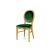 Chandelle Chair Gold - Cushion Emerald Green (Velvet)