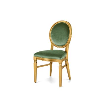 Chandelle Chair Gold - Cushion Tiffany Blue (Velvet)