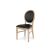 Chandelle Chair Natural - Cushion Black (Leather)