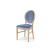 Chandelle Chair Natural - Cushion Dusty Blue (Velvet)