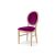 Chandelle Chair Natural - Cushion Magenta (Velvet)