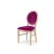 Chandelle Chair Natural - Cushion Magenta (Velvet)