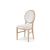 Chandelle Chair Natural - Cushion White (Velvet)