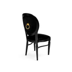 GH Chandelle Chair Black - Gold Ring