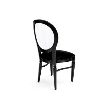 GH Chandelle Chair Black - Clear Back