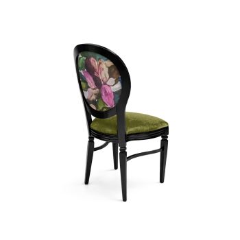 GH Chandelle Chair Black - Flower