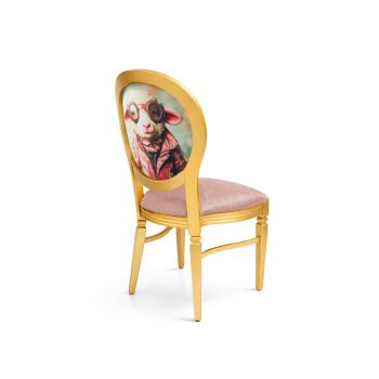 GH Chandelle Chair Gold - Lamb Glam