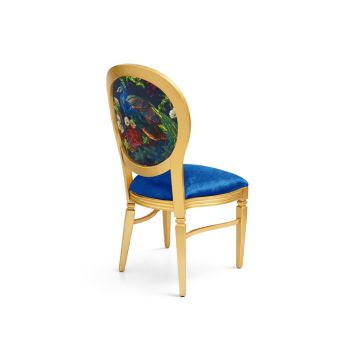 GH Chandelle Chair Gold - Peacock
