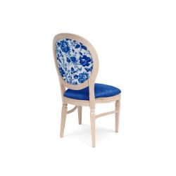 GH Chandelle Chair Natural Wood - Blue Sonata