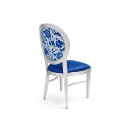 GH Chandelle Chair Silver - Blue Sonata