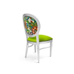 GH Chandelle Chair Silver - Versalles Green
