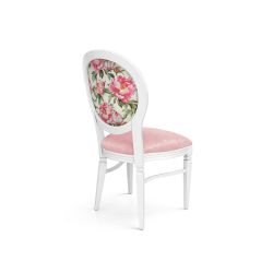 GH Chandelle Chair White - Peony Pink