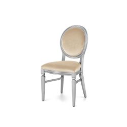 Chandelle Chair Silver - Cushion Champagne (Velver)