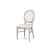 Chandelle Chair Silver - Cushion Ivory (Leather)