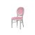 Chandelle Chair Silver - Cushion Pink (Velver)
