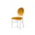 Chandelle Chair White - Cushion Gold (Velvet)