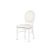 Chandelle Chair White - Cushion Ivory (Leather)