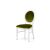 Chandelle Chair White - Cushion Moss (Velvet)