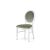 Chandelle Chair White - Cushion Silver (Velvet)