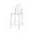 Ghost Barstool With Back Clear (Round) Ghost Barstool With Back Clear (Round)