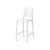 Ghost Barstool With Back White (Round) Ghost Barstool With Back White (Round)