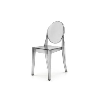 Ghost Chair (Armless) Black Smoke