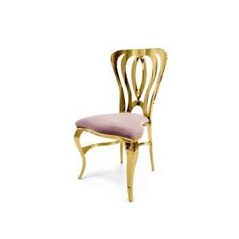Halexander Chair Gold Cushion Rose Gold