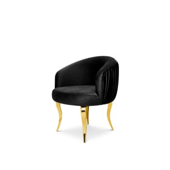 Reflection Armchair Glitz Lounge Gold - Black
