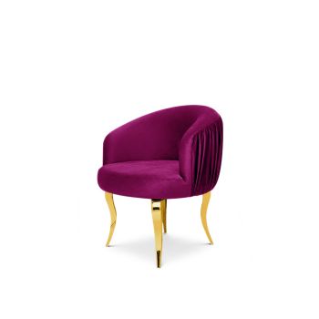 Reflection Armchair Glitz Lounge Gold - Magenta