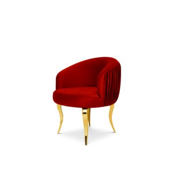Reflection Armchair Glitz Lounge Gold - Red