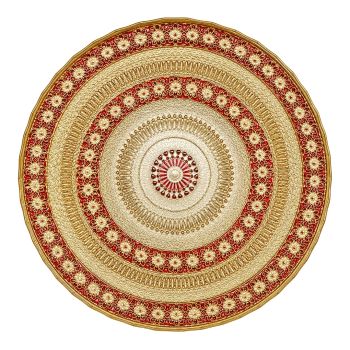 Agra Charger Plate (Red)