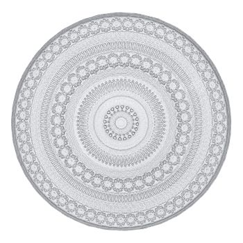 Agra Charger Plate (Silver)