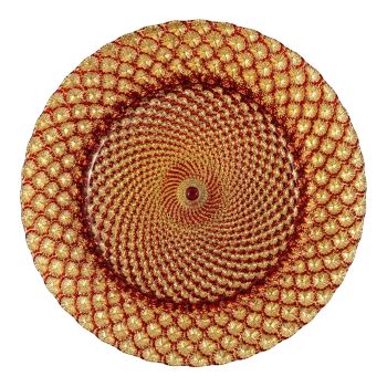 Luxe Charger Plate Gold Red